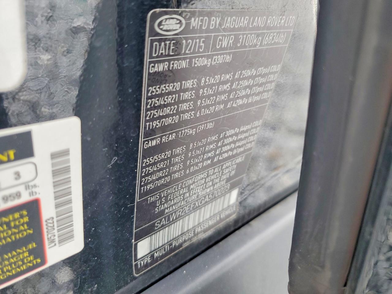 Land Rover Range Rover Sc