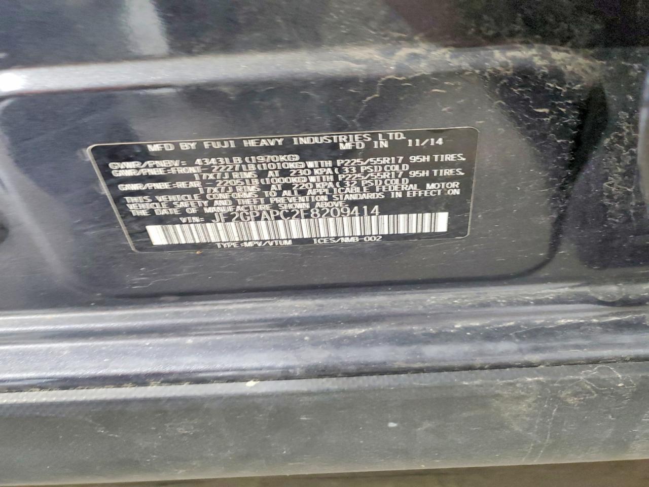 Subaru Xv 2.0 Limited