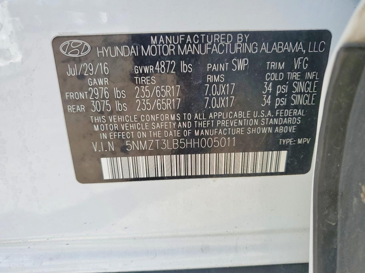 Hyundai SANTA FE 2.4l
