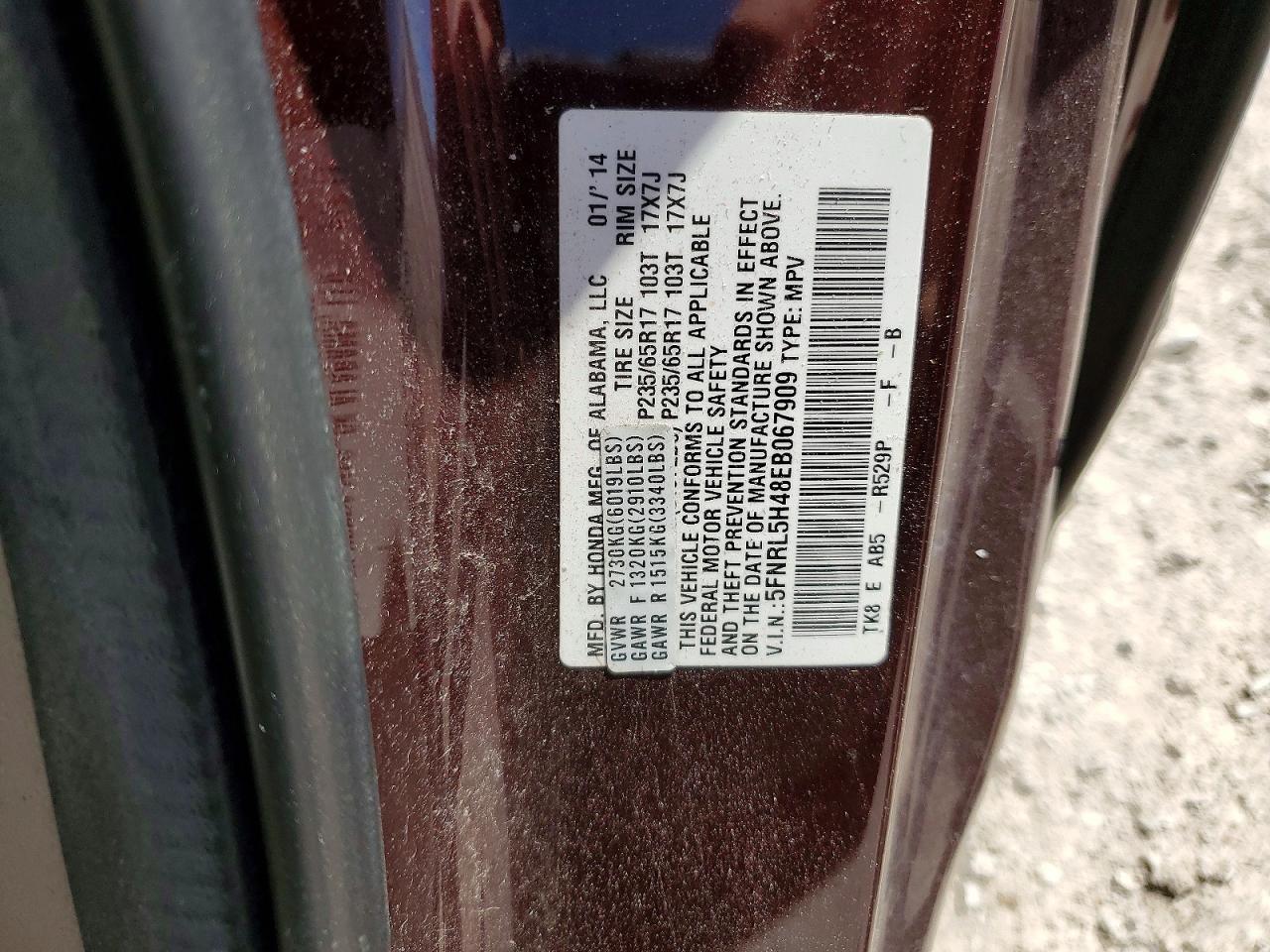 Honda Odyssey Ex