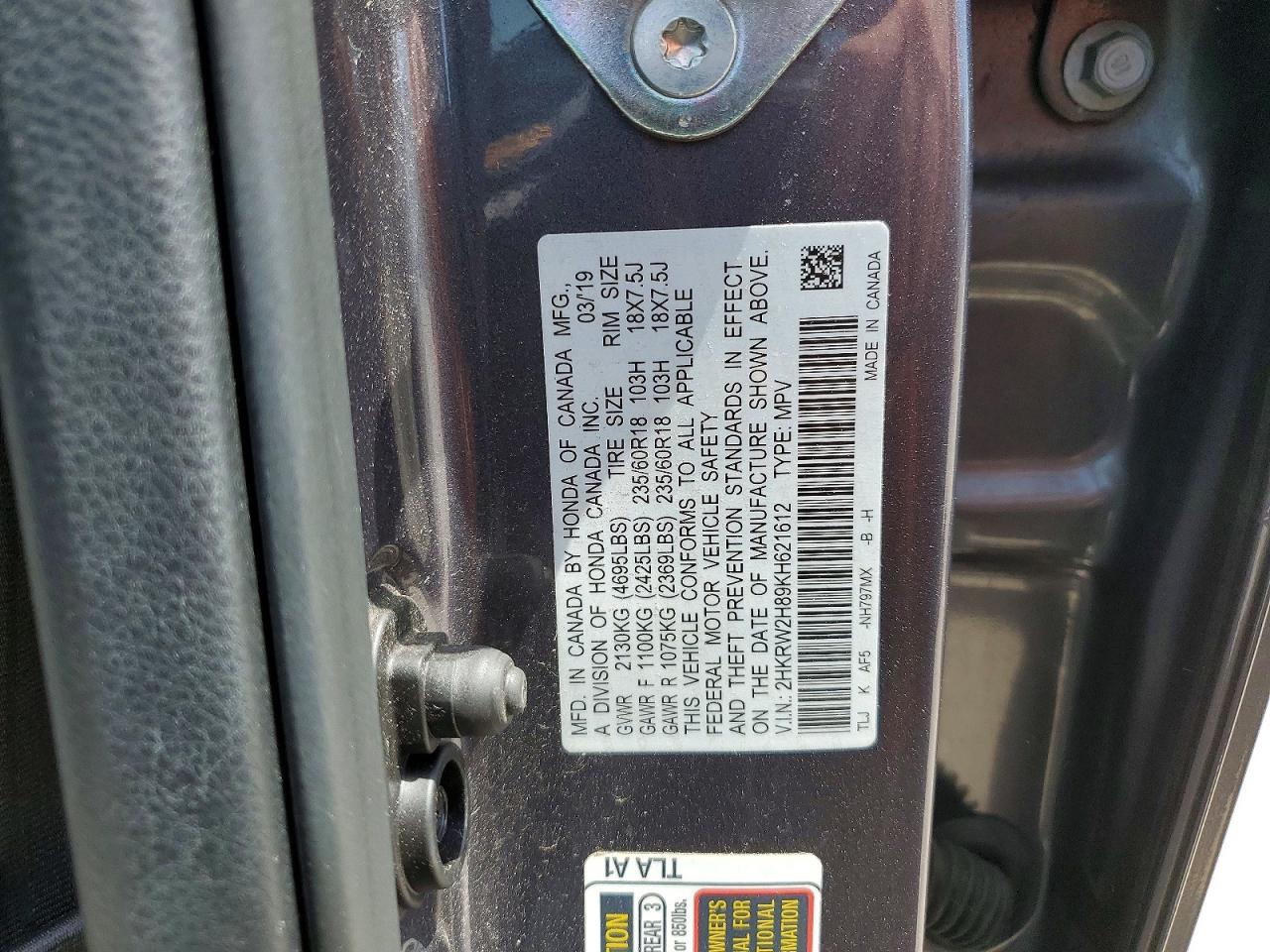 Honda Crv Exl