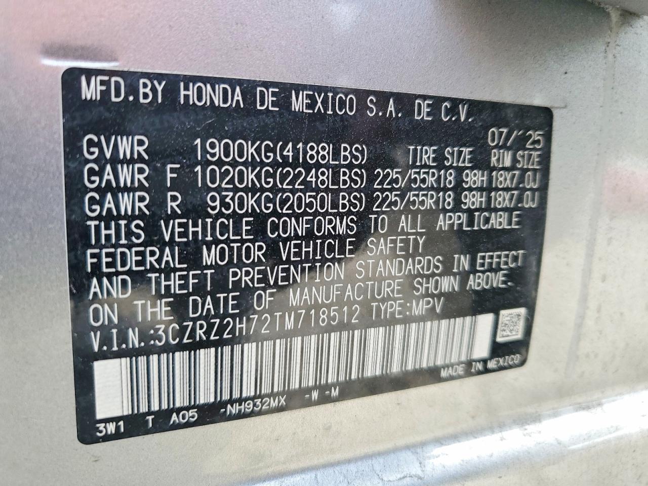Honda HR-V Exl