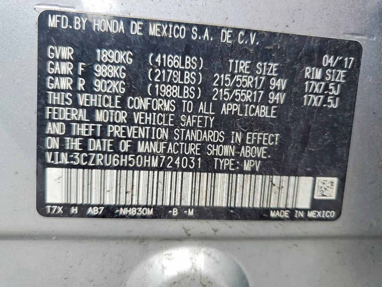 Honda HR-V Ex