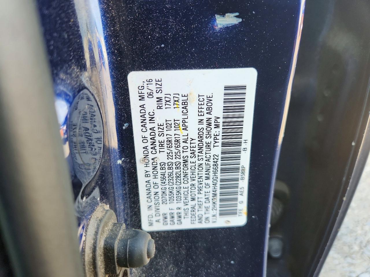 Honda Crv Se