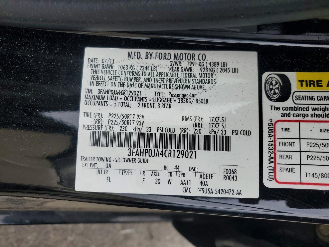 Ford Fusion Sel