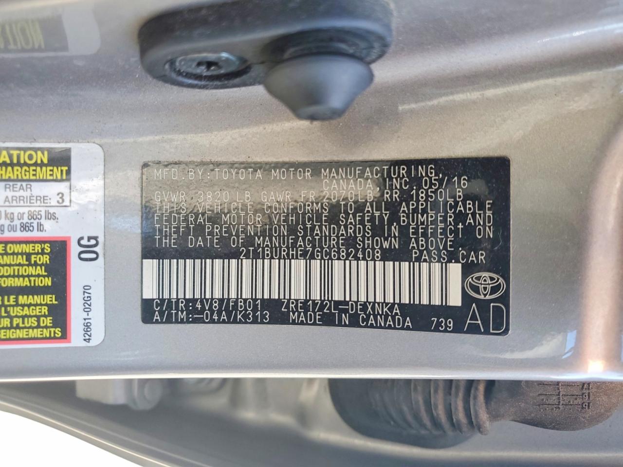 Toyota Corolla Le