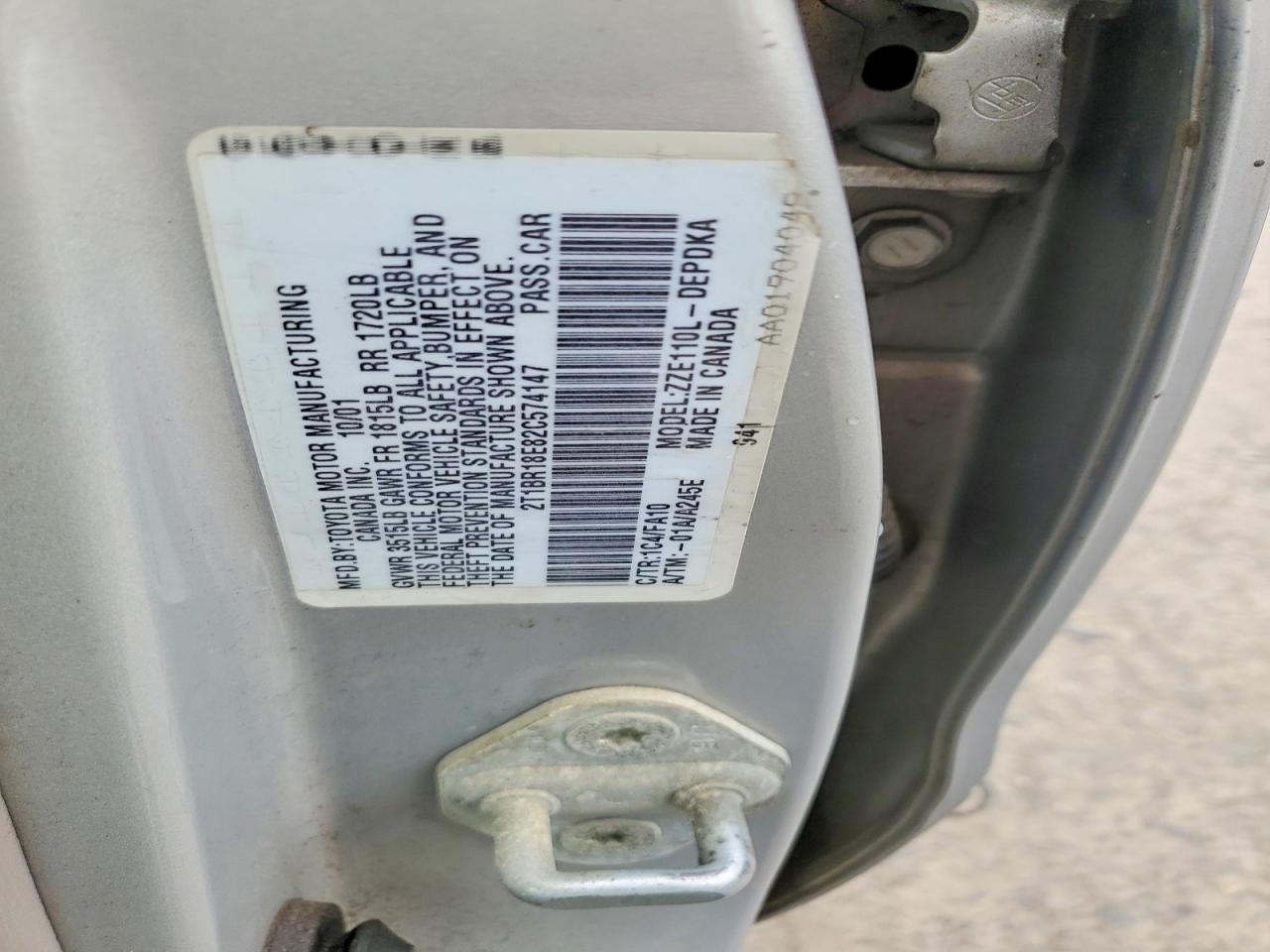 Toyota Corolla Le