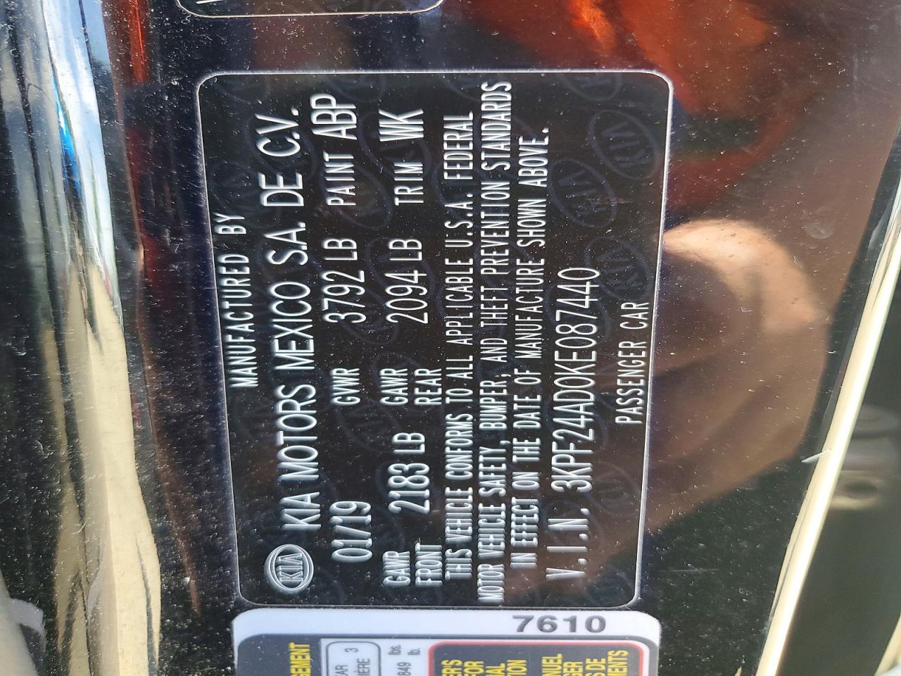 Kia Forte Lxs