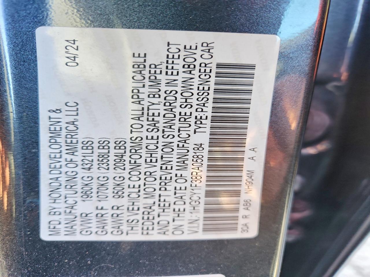 Honda Accord Ex