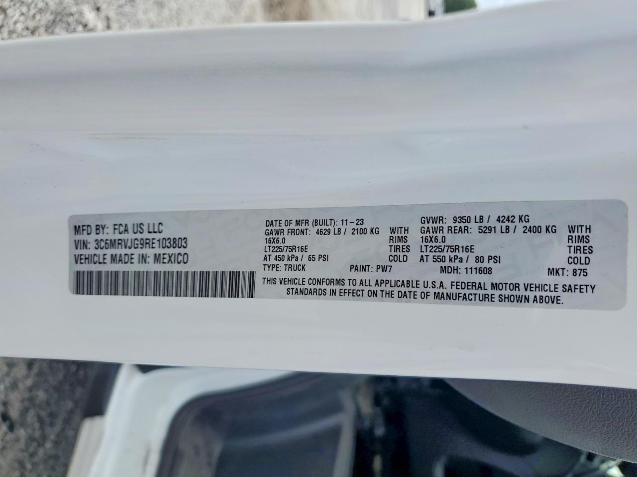 Ram Promaster 3500 High
