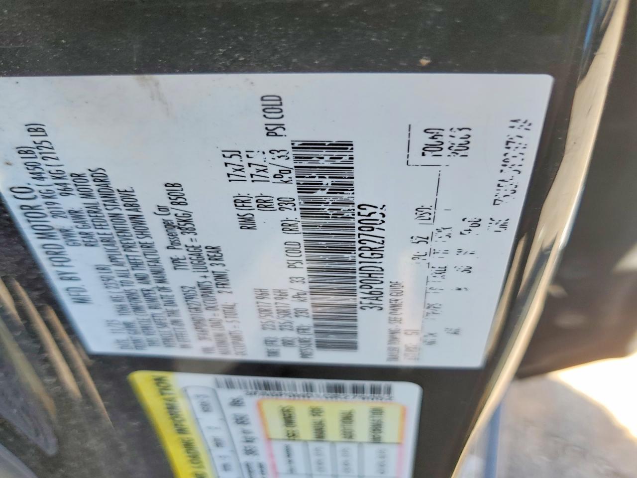 Ford Fusion Se