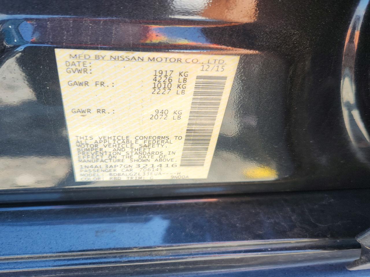 Nissan Altima 2.5 S