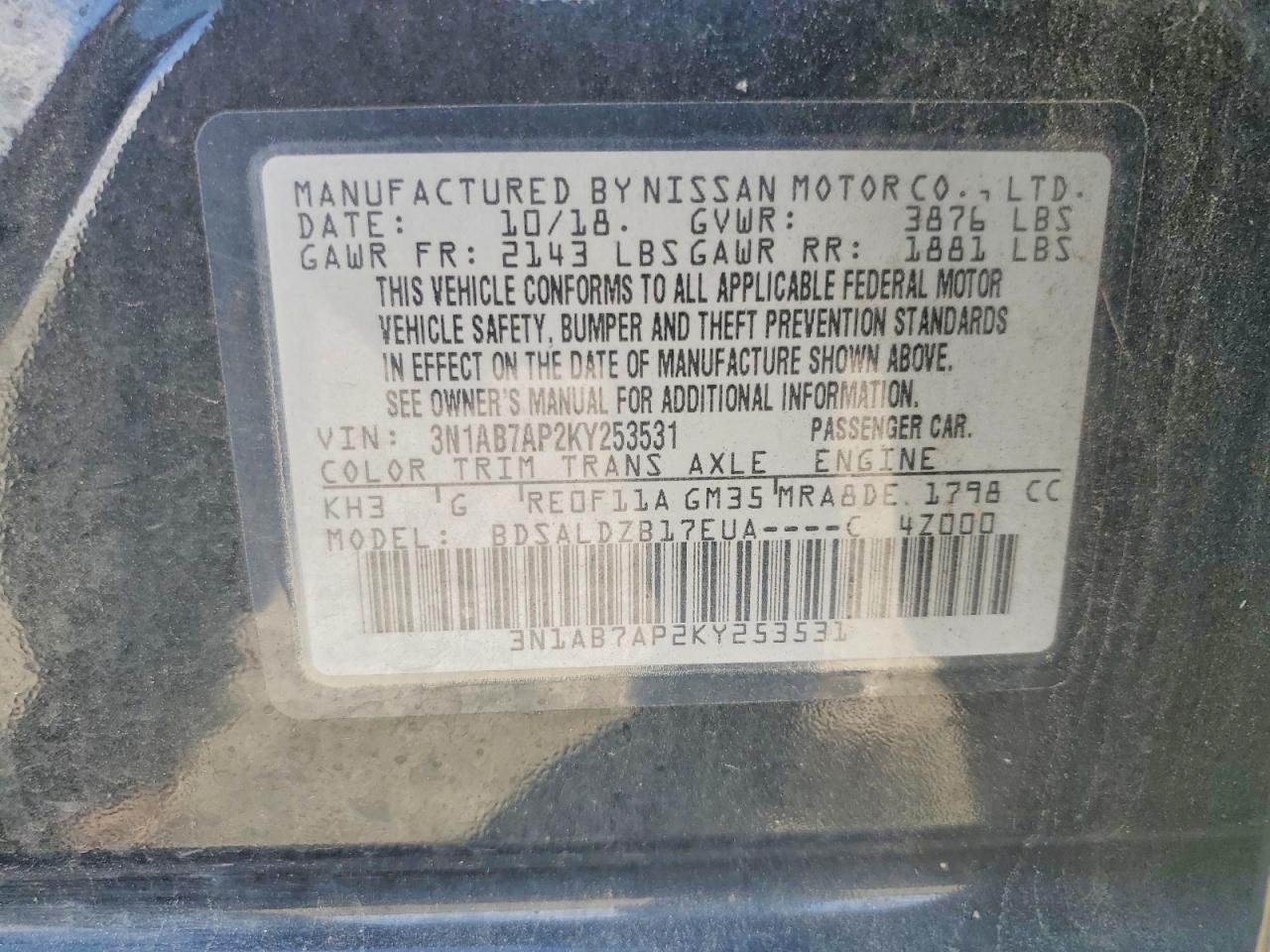 Nissan Sentra Sv