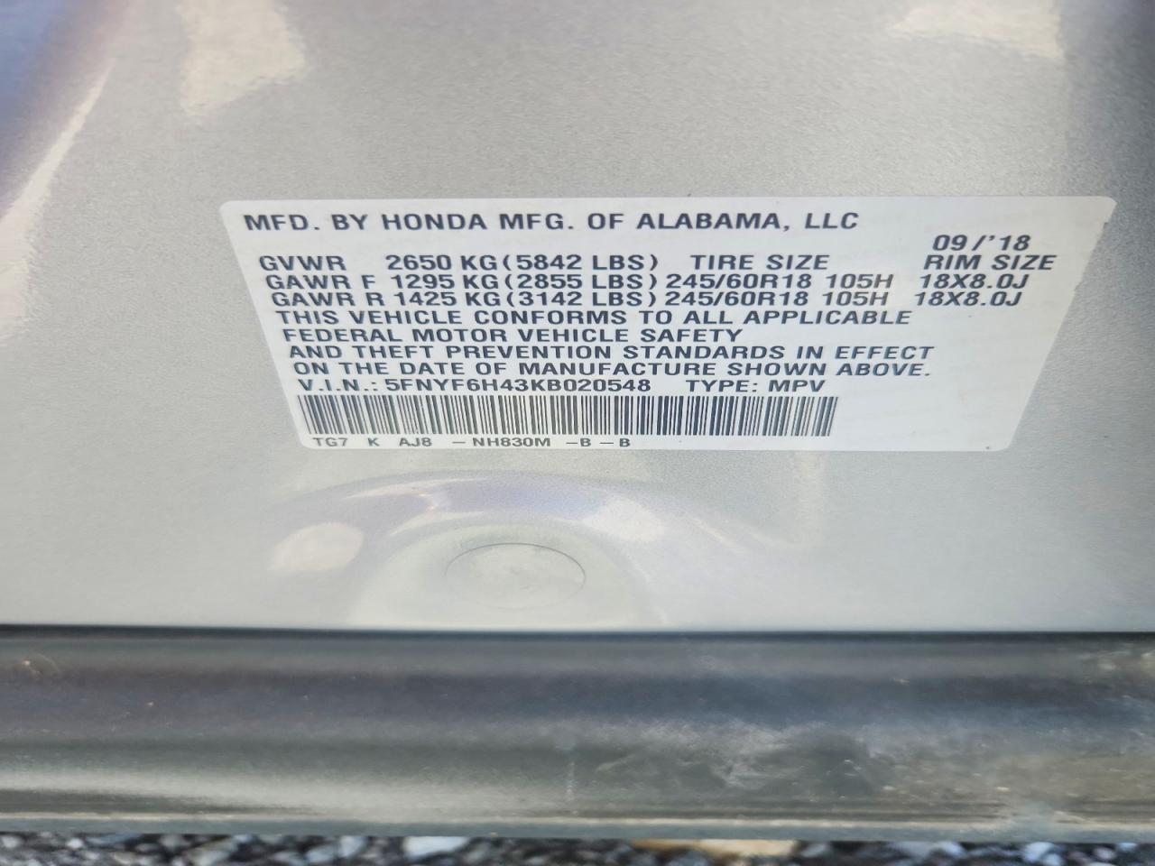 Honda Pilot Exl