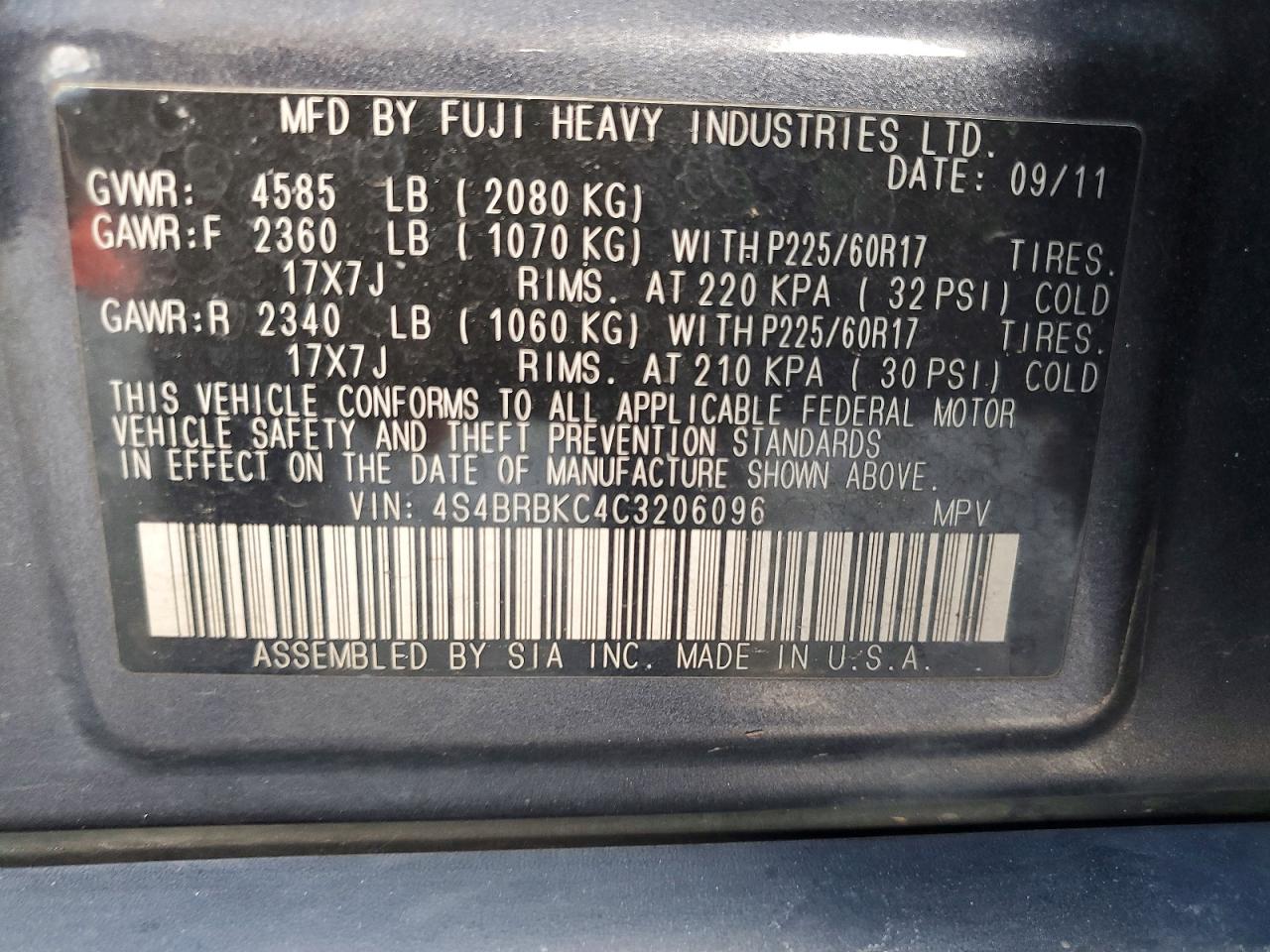 Subaru Outback 2.5i Limited
