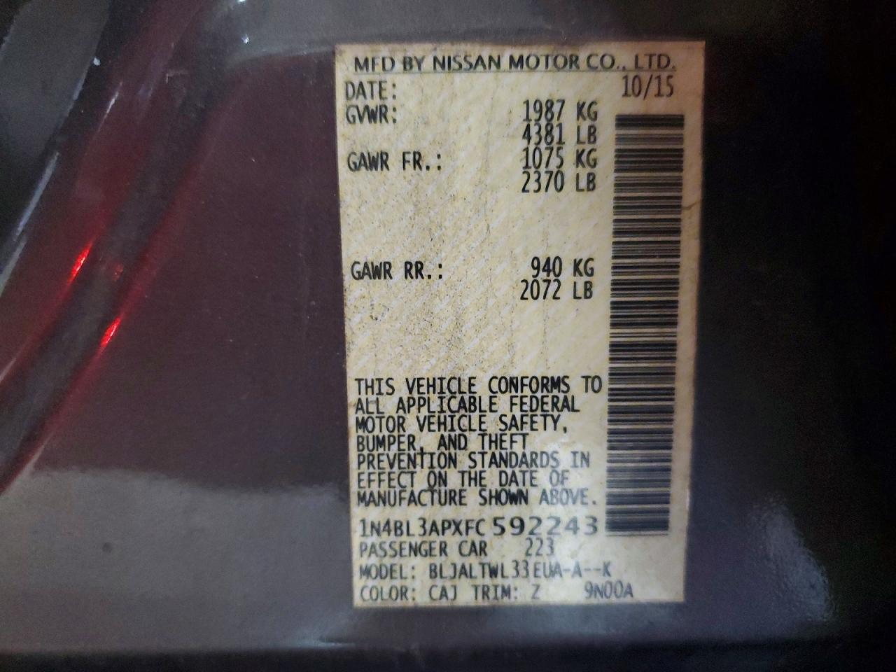 Nissan Altima 3.5 S