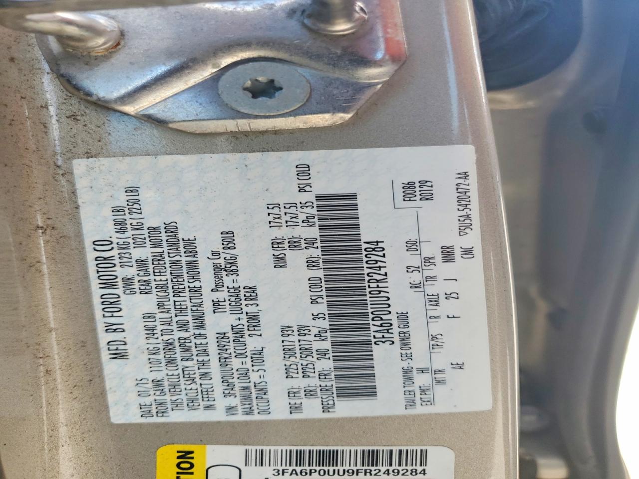 Ford Fusion S Hybrid