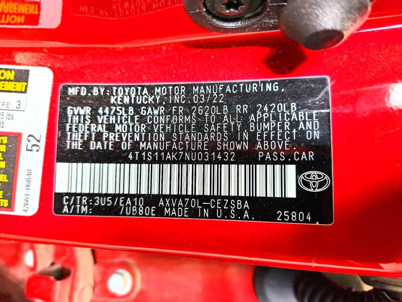 Toyota Camry Se