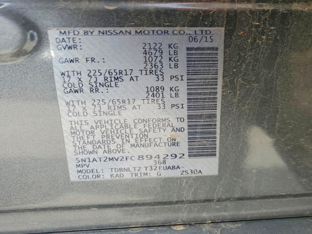 Nissan Rogue Sv