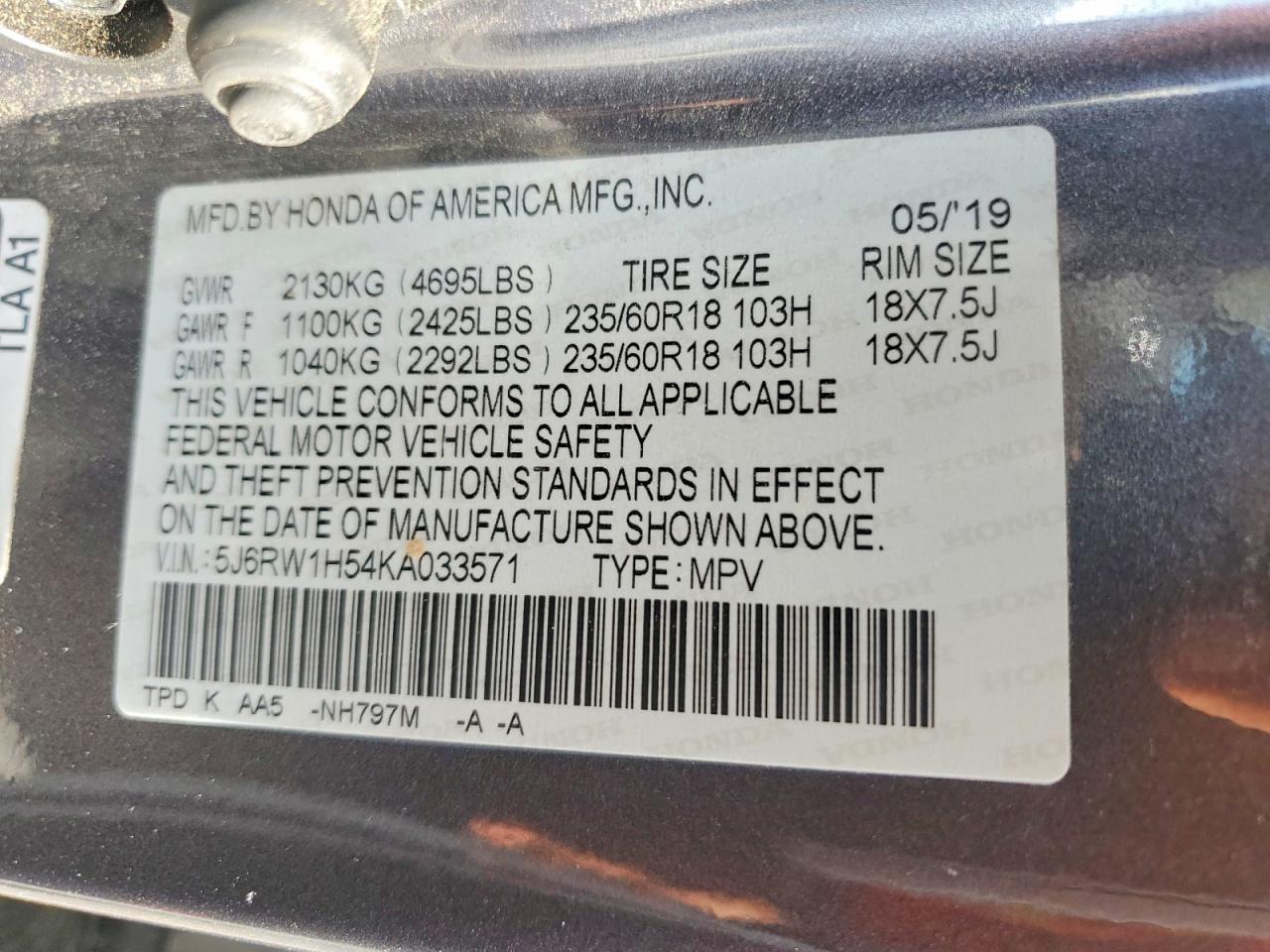 Honda Crv Ex