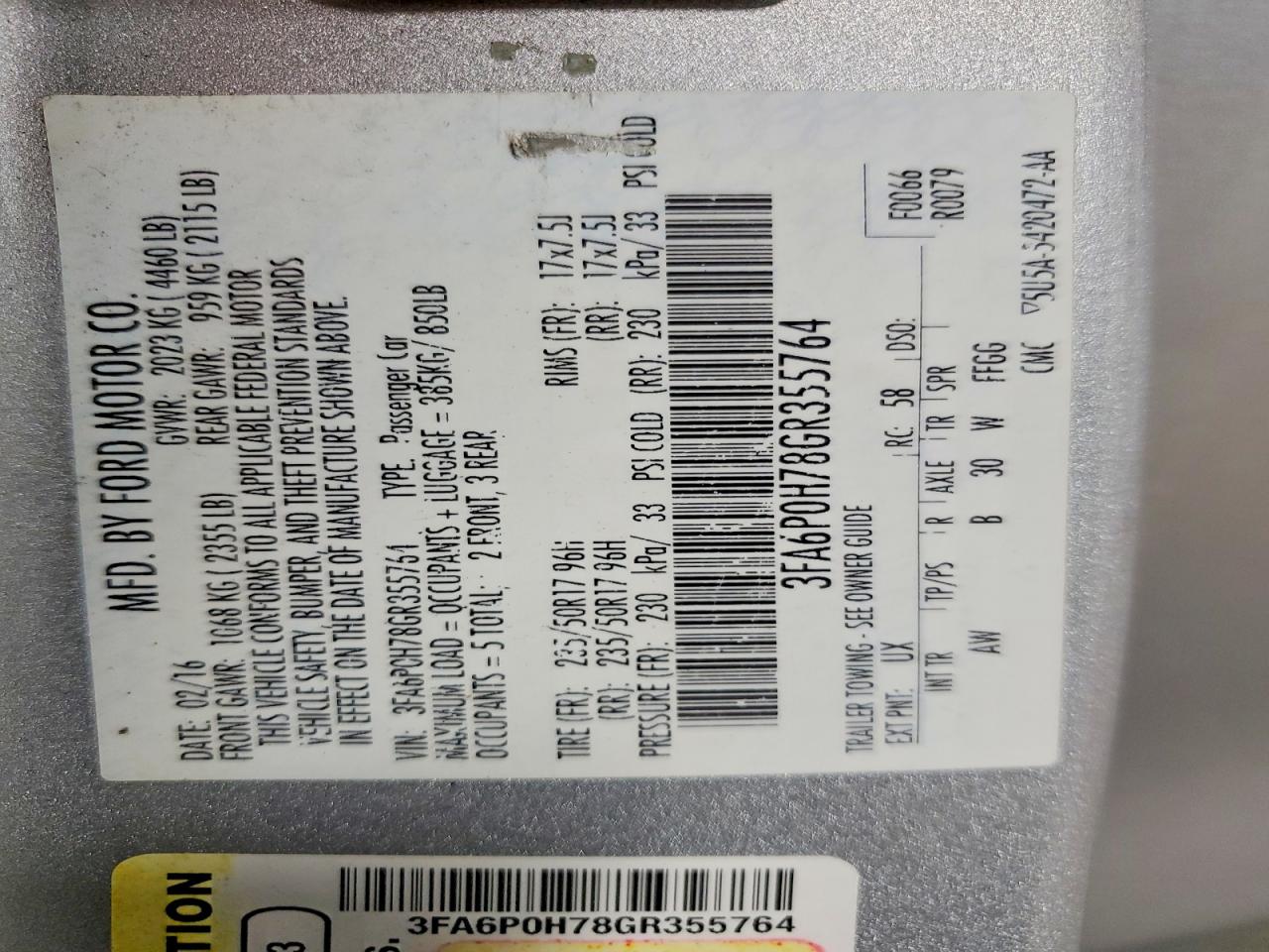 Ford Fusion Se