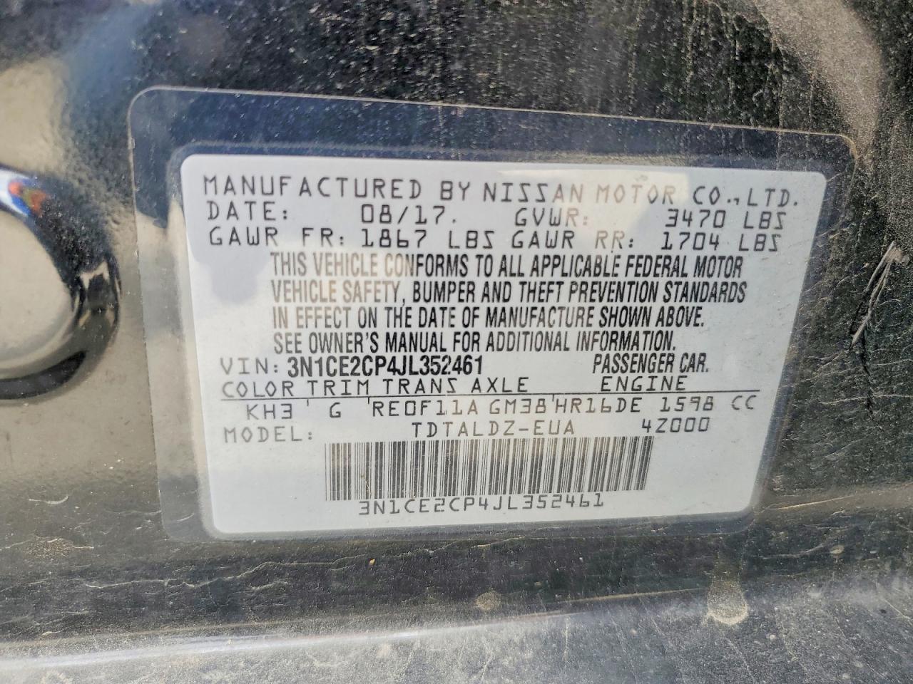 Nissan Versa Sv