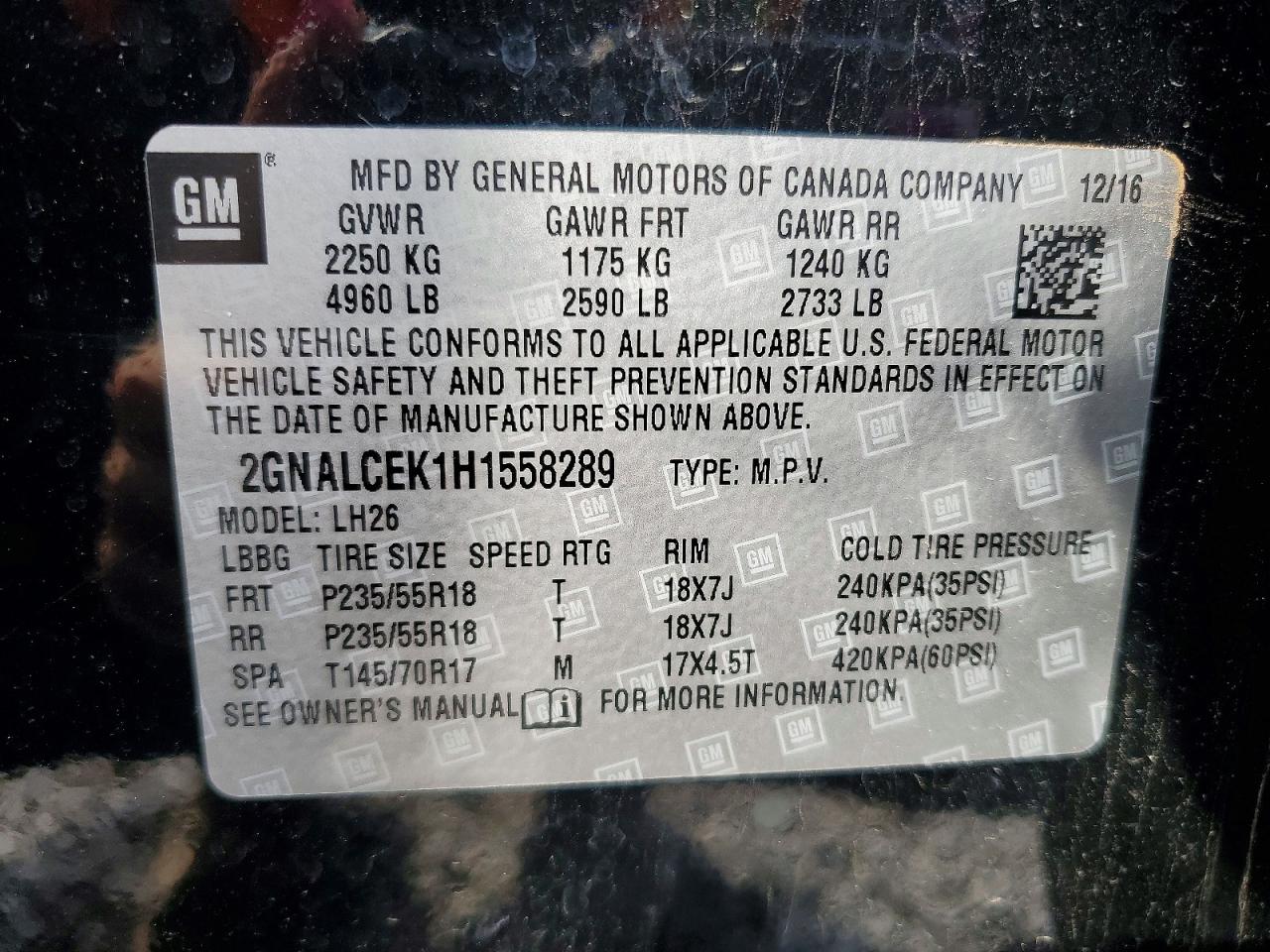 Chevrolet Equinox Lt