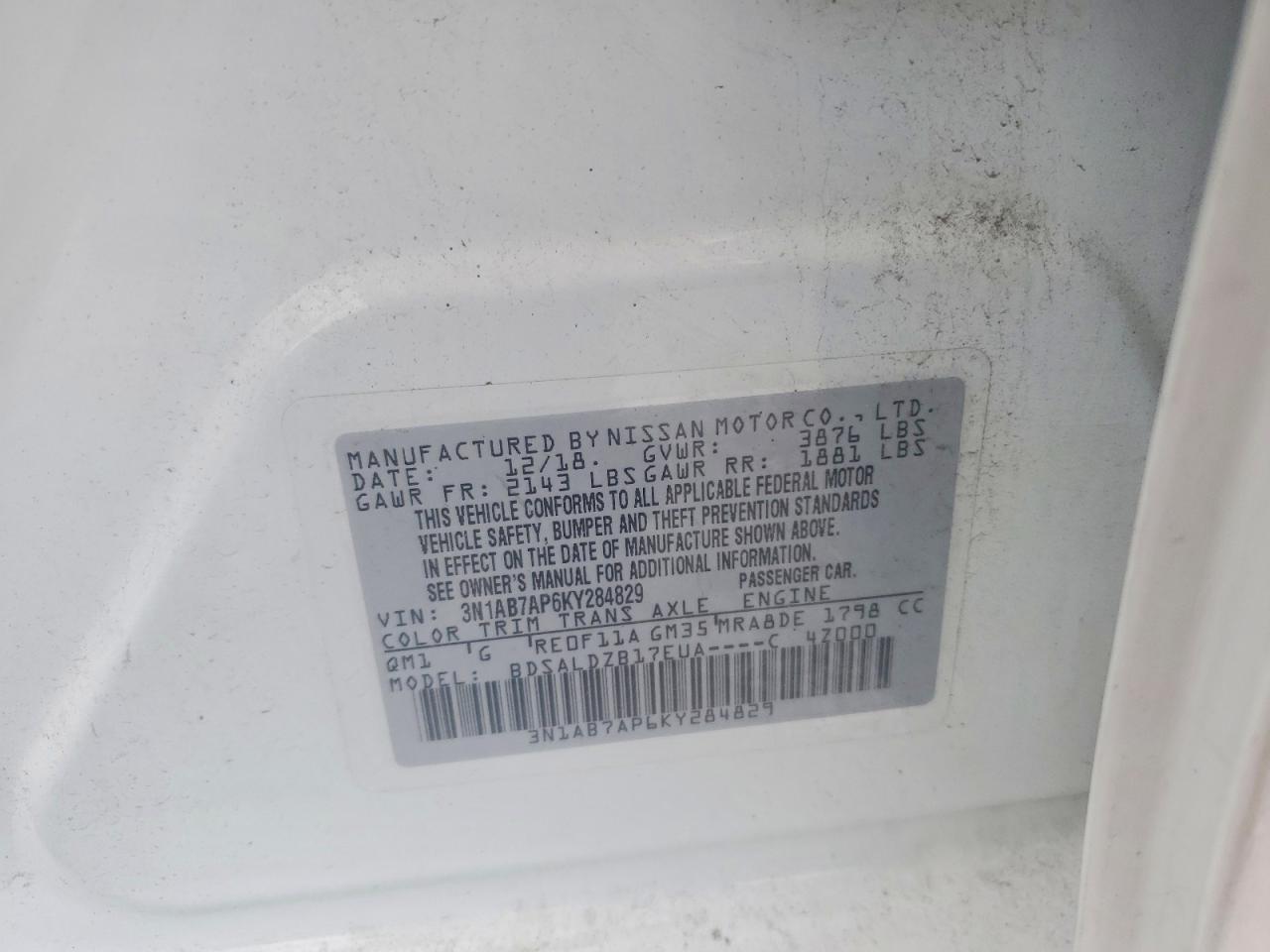 Nissan Sentra Sv