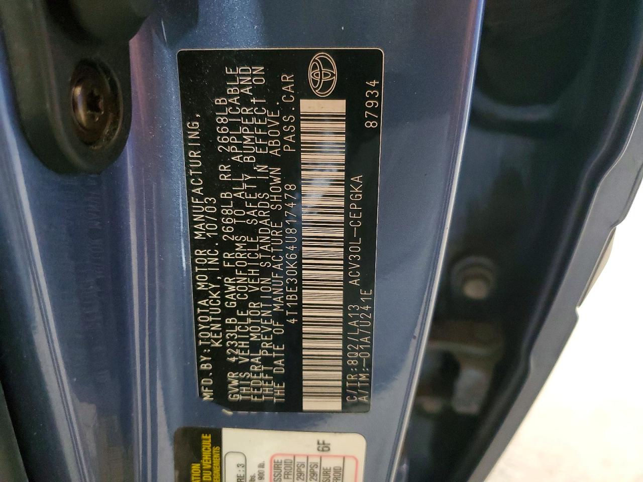Toyota Camry Xle