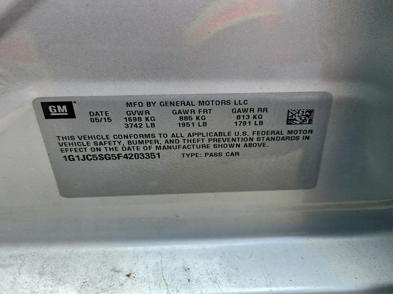 Chevrolet Sonic Lt