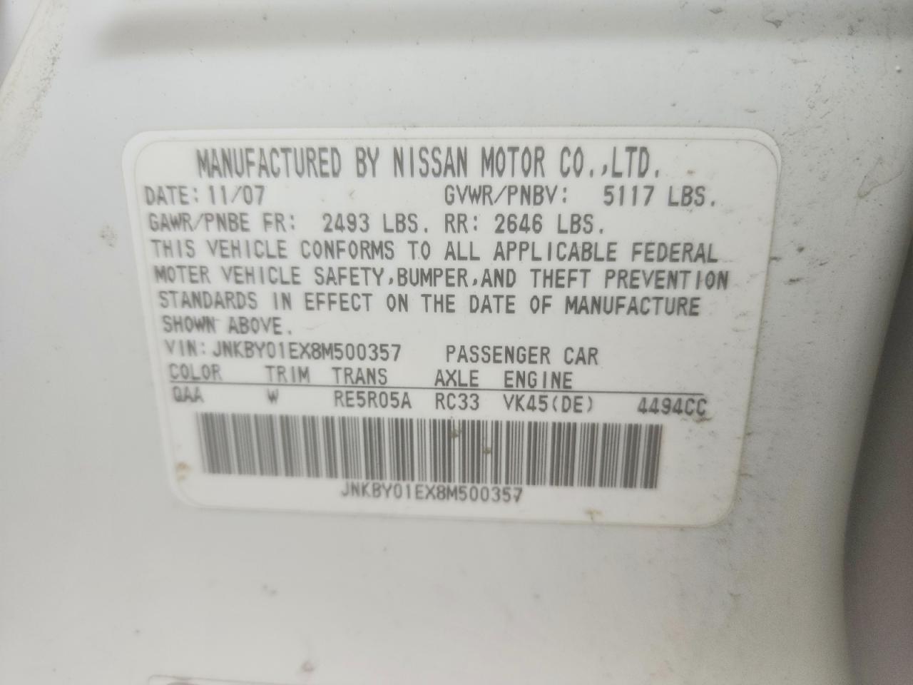 INFINITI M45 Base