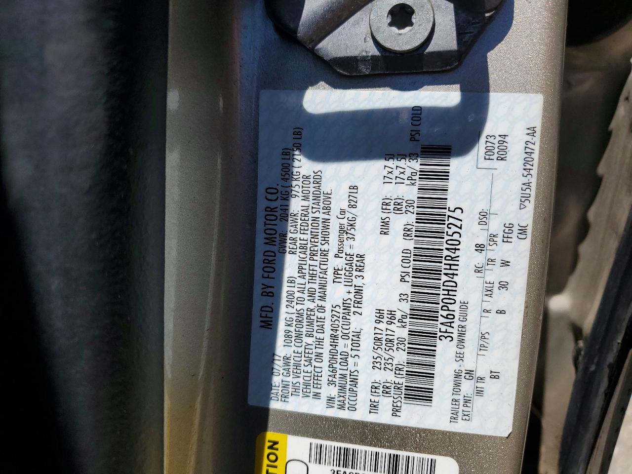 Ford Fusion Se