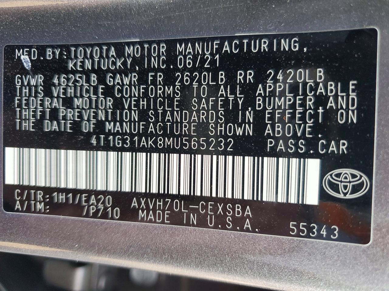 Toyota Camry Se