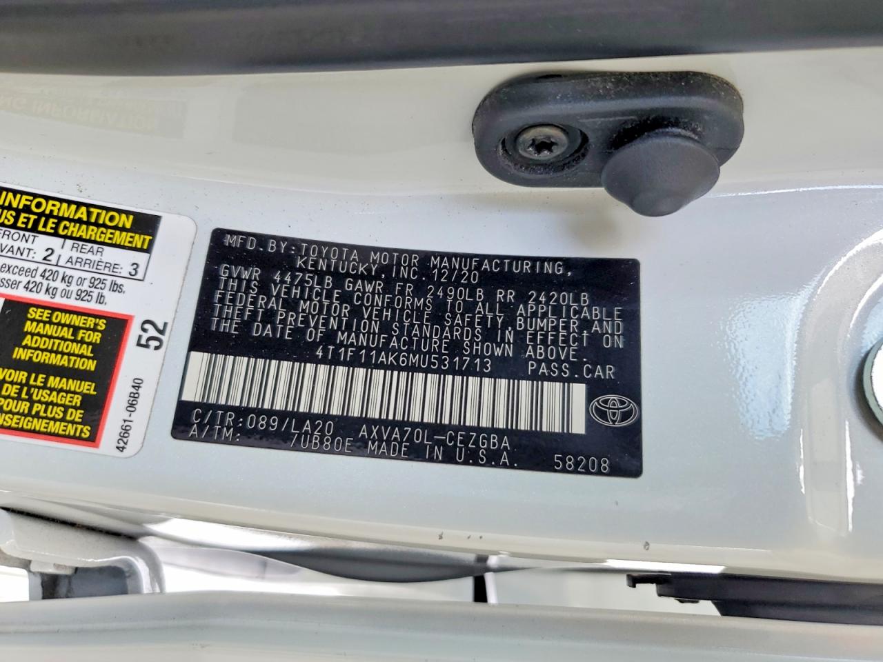 Toyota Camry Xle