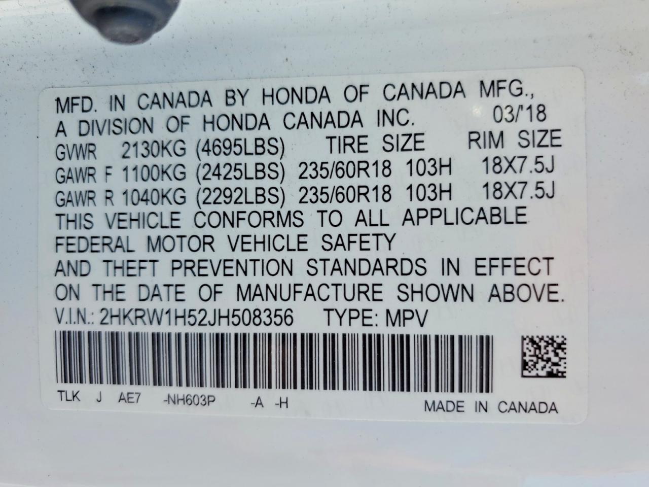 Honda Crv Ex