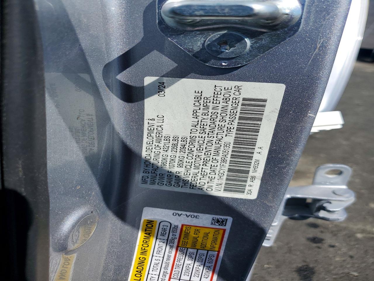 Honda Accord Ex