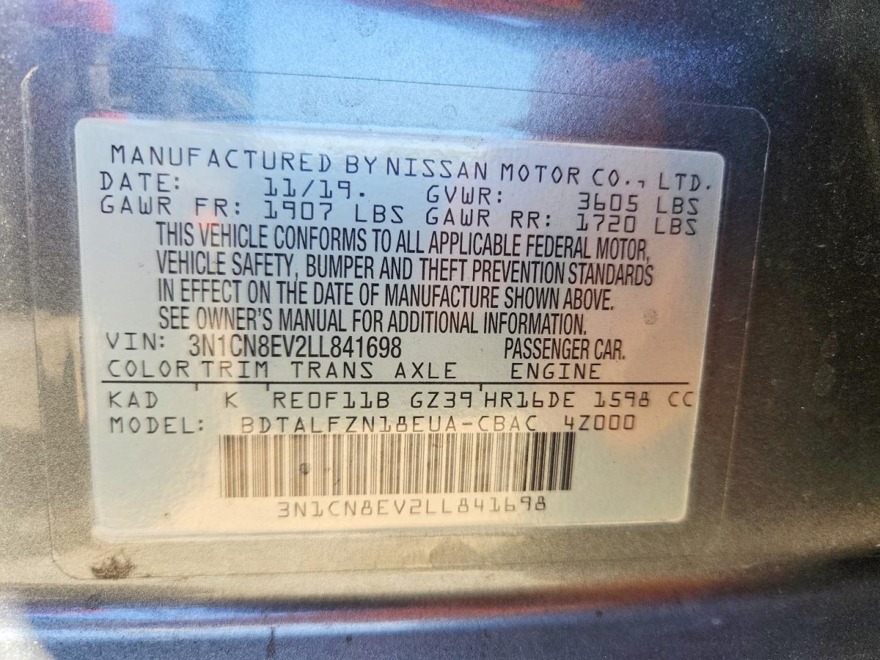 Nissan Versa Sv