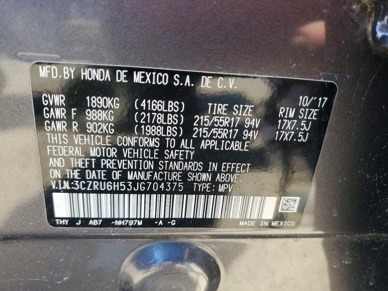 Honda HR-V Ex