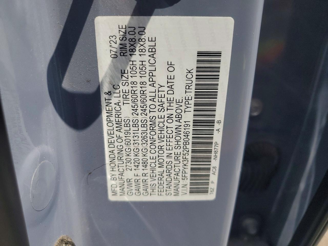 Honda Ridgeline Rtl