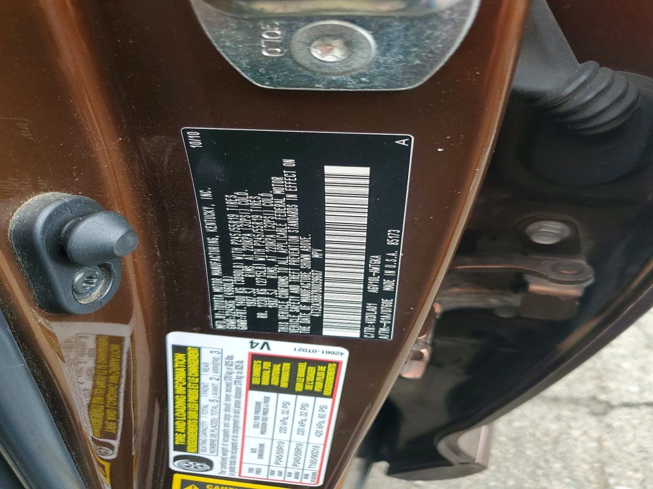 Toyota Venza Fwd 4cyl