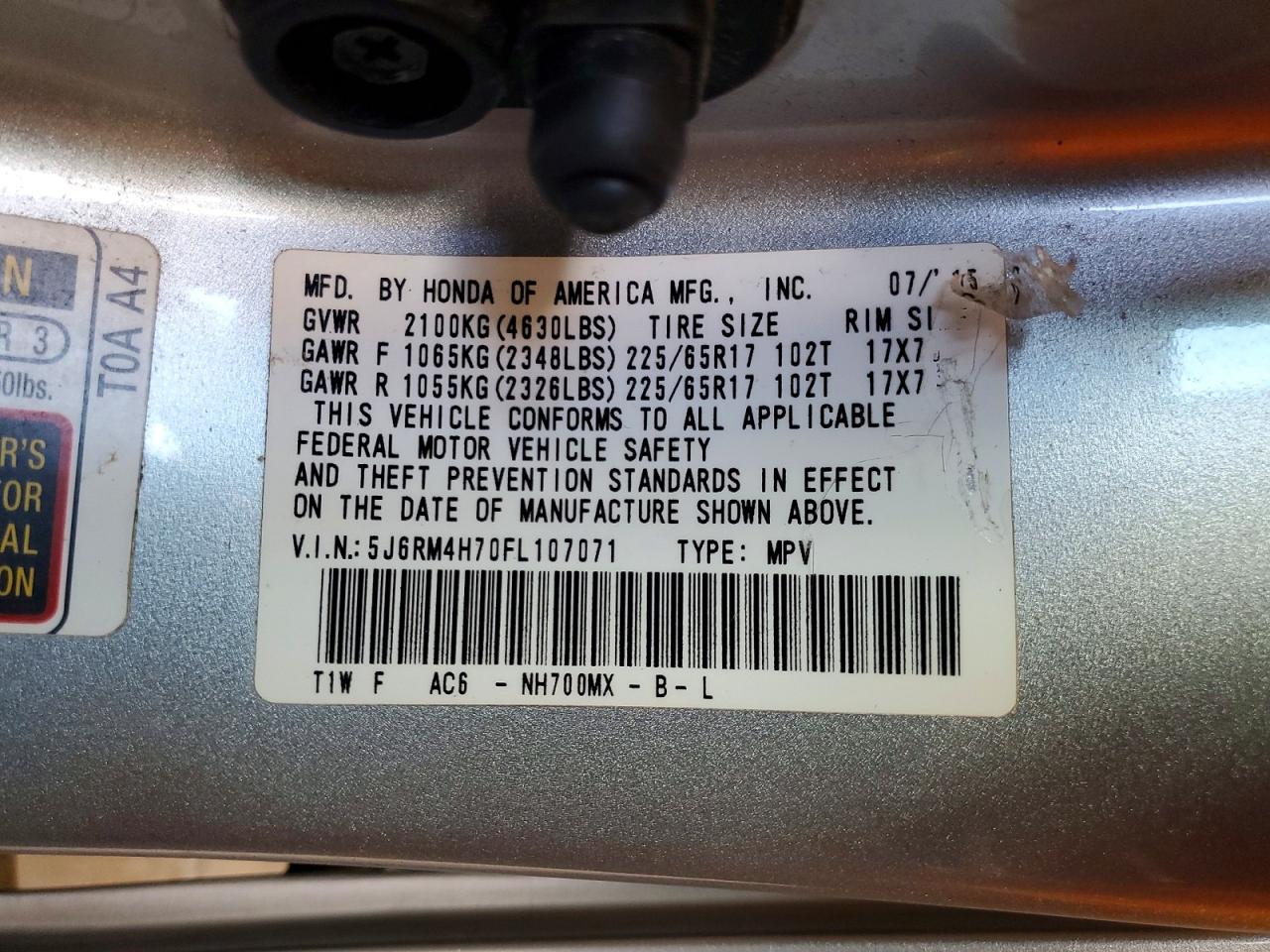 Honda Crv Exl