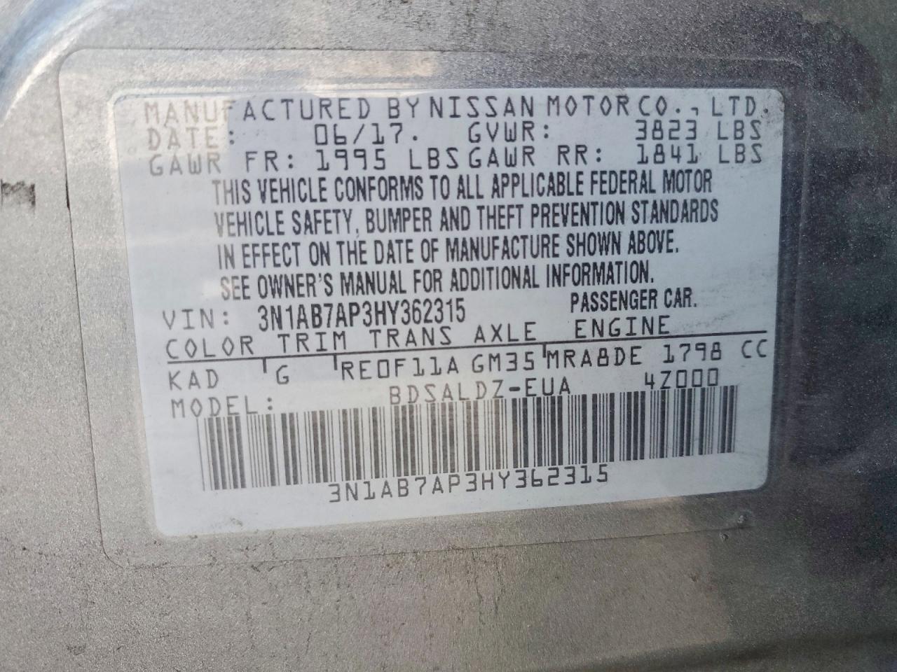 Nissan Sentra Sv