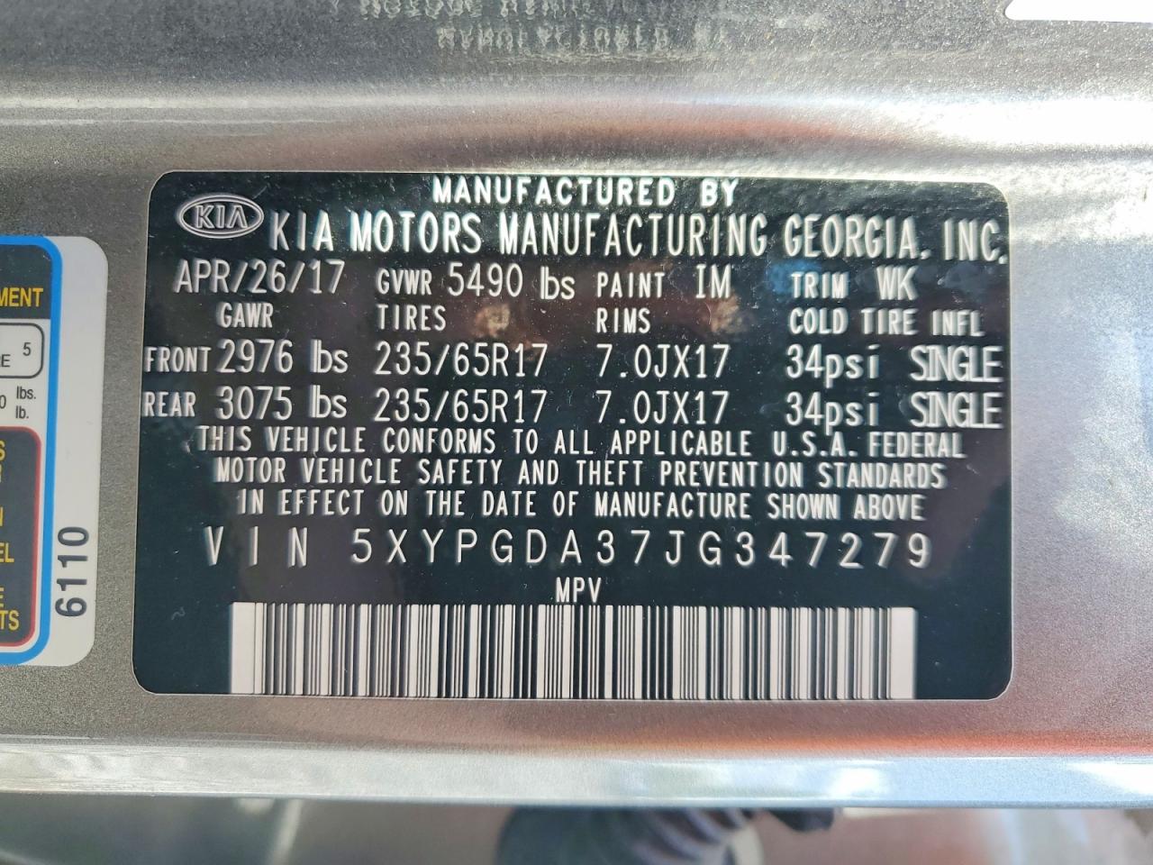 Kia Sorento Lx