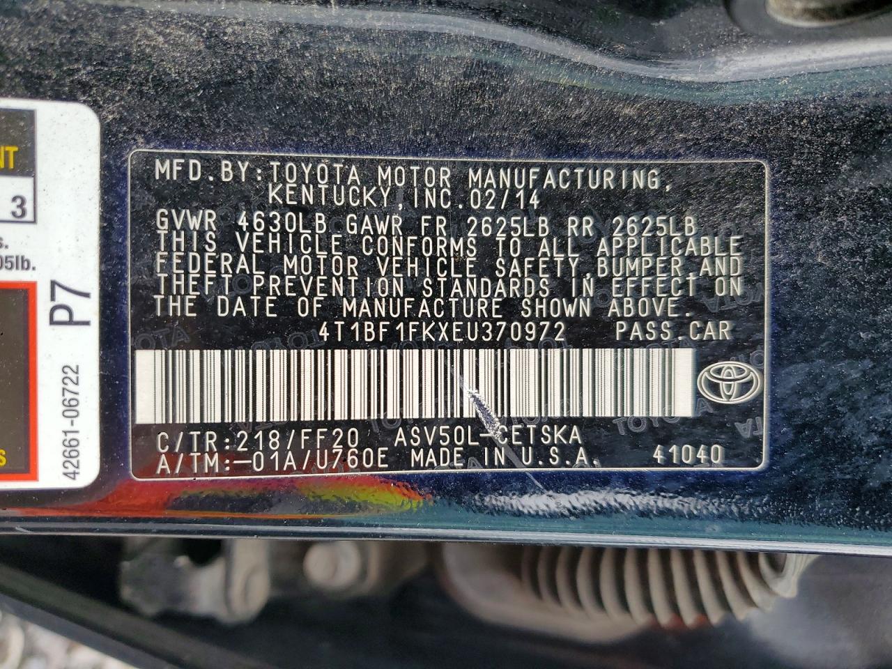 Toyota Camry Se