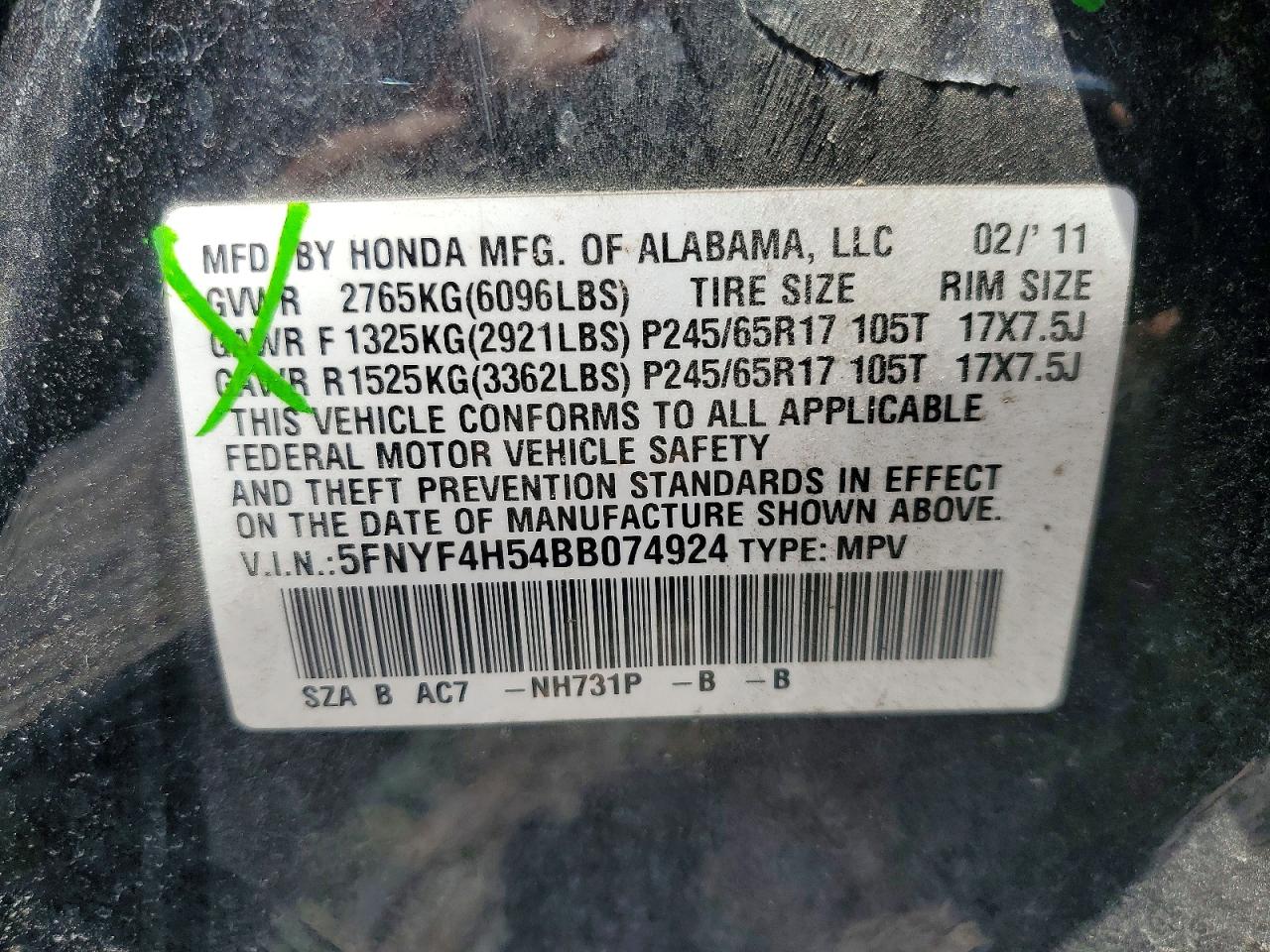 Honda Pilot Exl