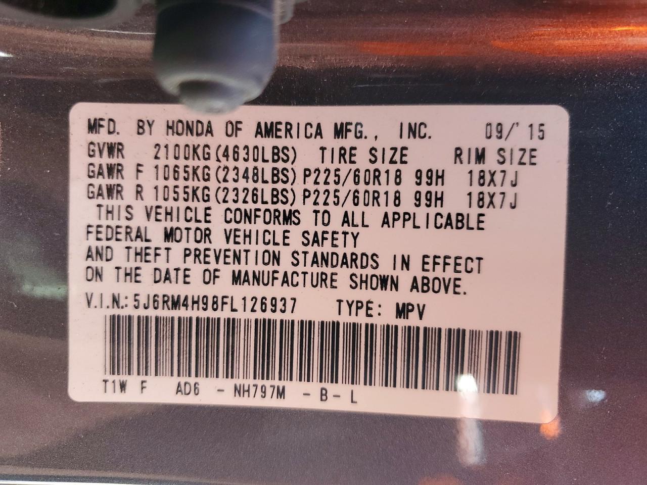 Honda Crv Touring