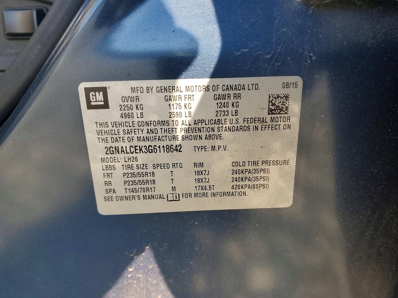 Chevrolet Equinox Lt