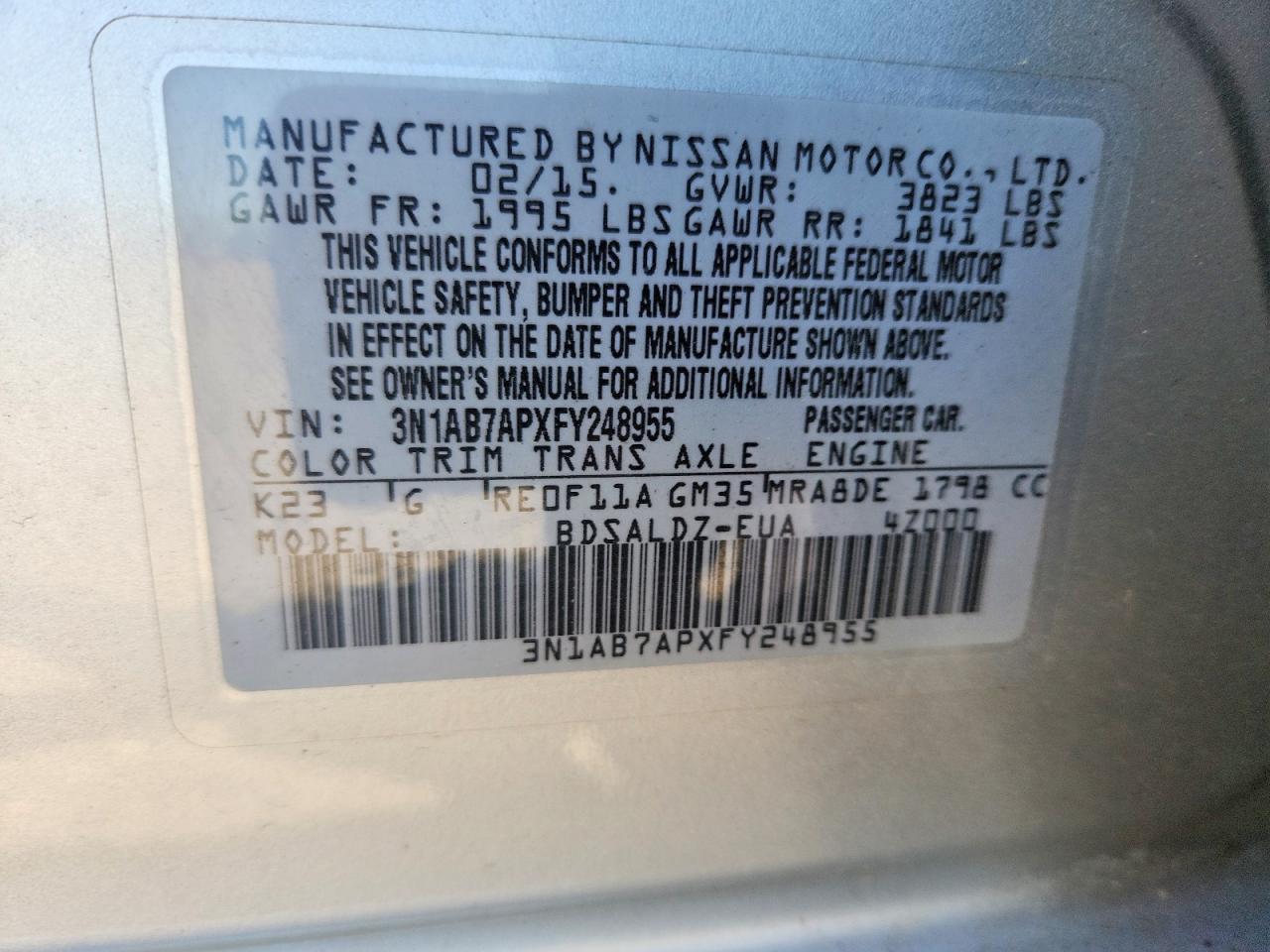 Nissan Sentra Sv