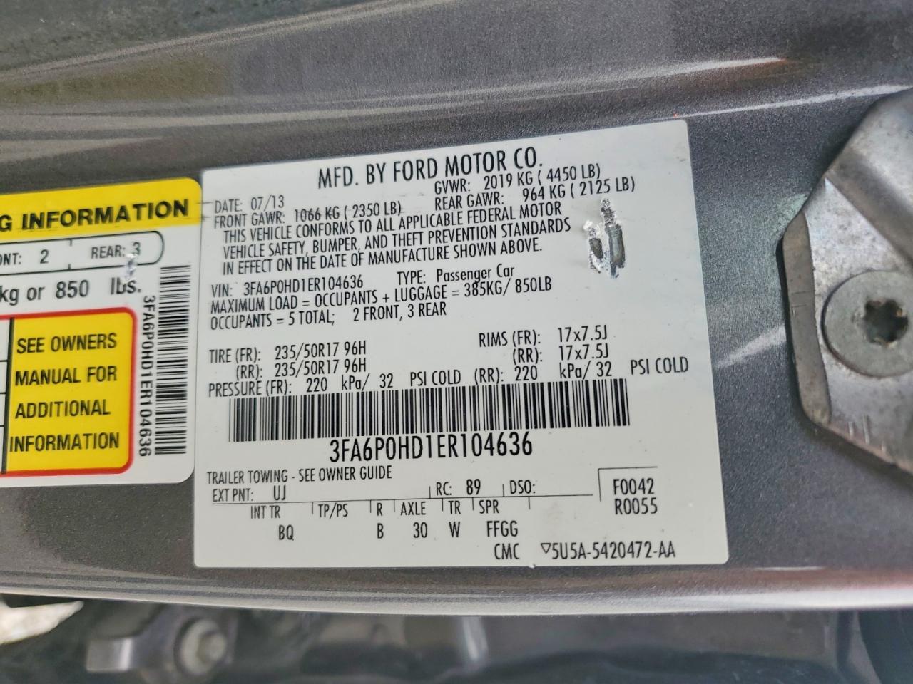 Ford Fusion Se