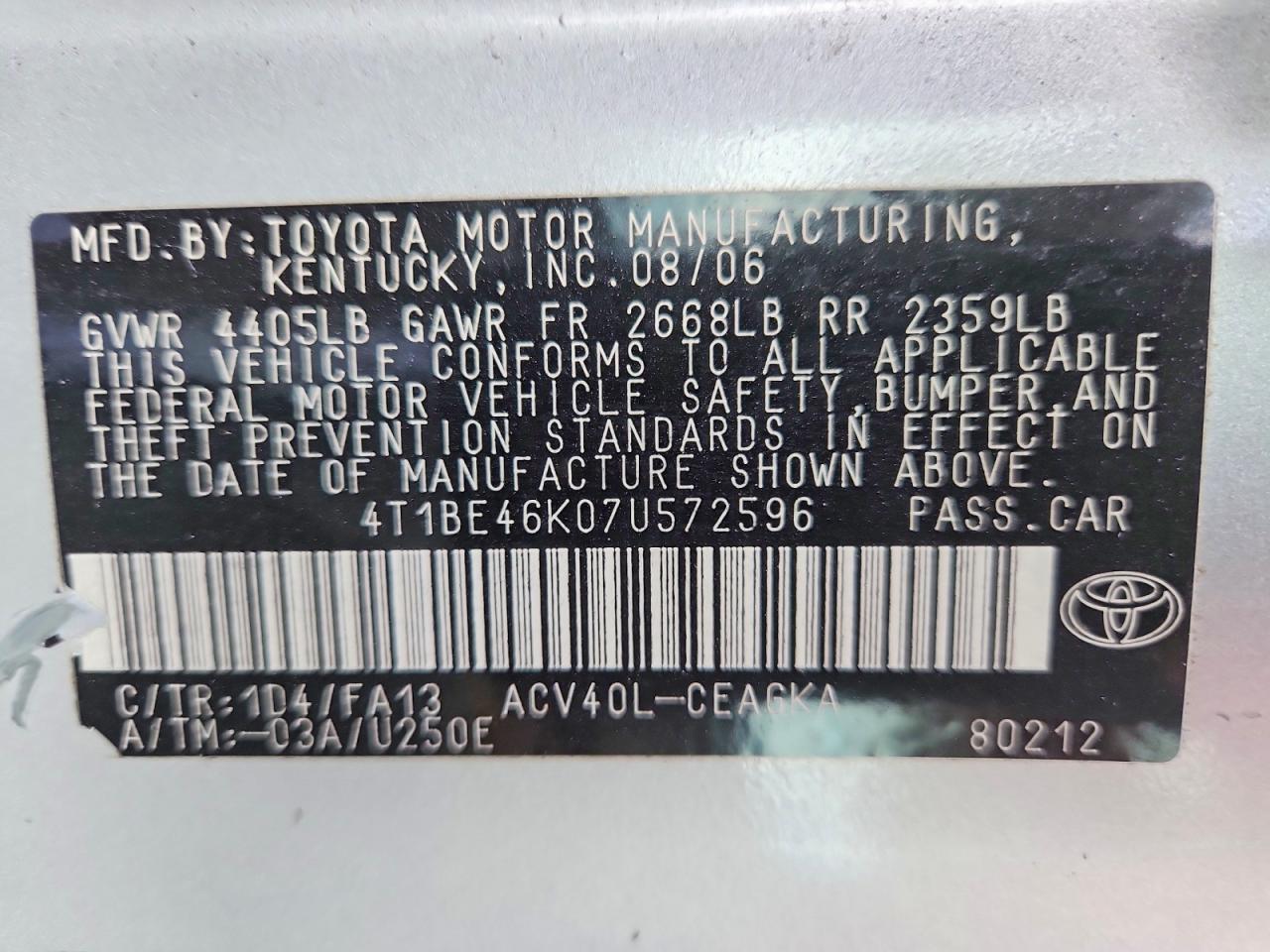 Toyota Camry Xle